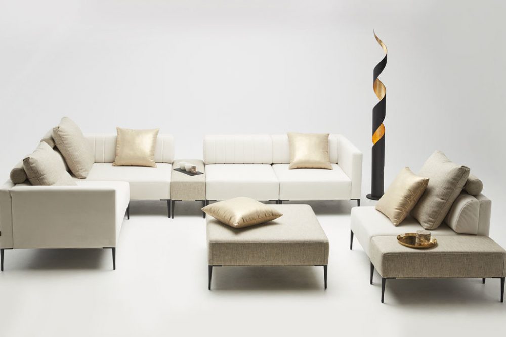 wypoczynki do salonu - kolekcja nowoczesnych tapicerowanych mebli modułowych - Como