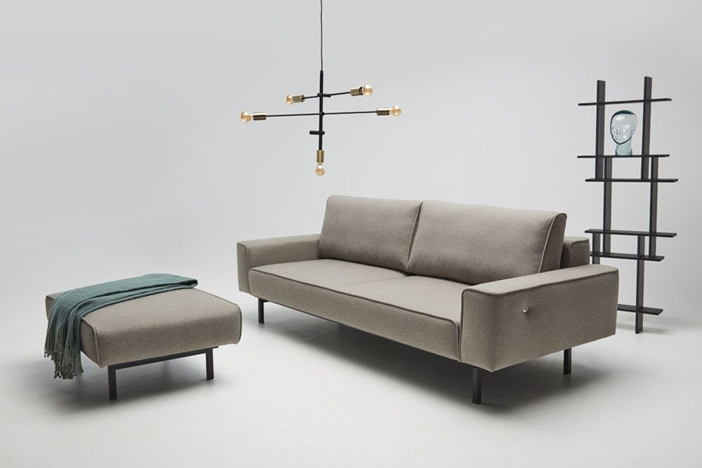 Oslo - living room furniture - modern sofa with sleeping function, ottoman and optional usb charger